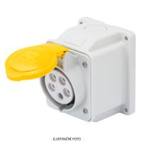 EST G GW62401 ZÁSUVKA  NÁST. 10ST. 2PÓL.+E 16A 110V 4H IP44