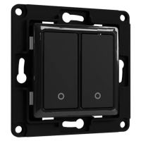 SHELLY WALL SWITCH 2BLACK NÁSTĚNNÝ VYPÍNAČ 2NÁSOBNÝ BEZ RÁMEČKU ČERNÁ SHELLY WALL SWITCH 2BLACK NÁSTĚNNÝ VYPÍNAČ 2NÁSOBNÝ BEZ RÁMEČKU ČERNÁ