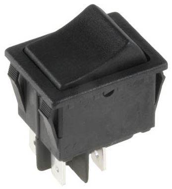 ENI SPÍNAČ I 4721 2x 10A/250V BLK OFF-MOM