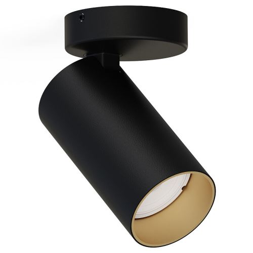 HALLUX ND SVÍTIDLO 7763 MONO 1X10W GU10 STROP. IP20 ČERNÁ-ZLATÁ