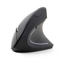 Gembird Myš MUSW-ERGO-01, vertikální, černá, bezdrátová, USB receiver MUSW-ERGO-01