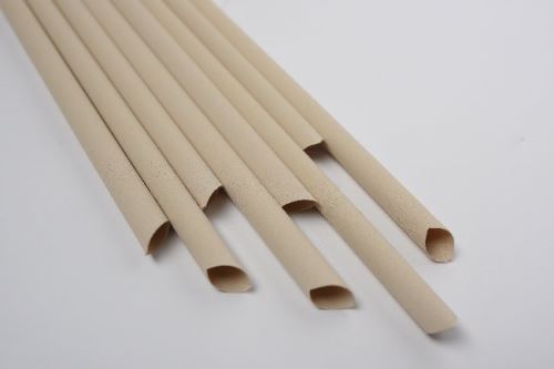 EURO STRAWS - Přírodní bambusové brčko Bobba 12x230mm, 80ks, jednotlivě balená