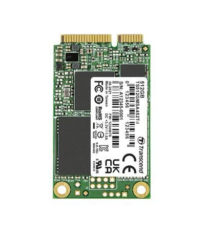 TRANSCEND MSA452T-I 512GB Industrial 3K P/E SSD disk mSATA, SATA III 6Gb/s (3D TLC), 560MB