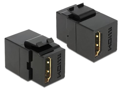 Delock Keystone modul HDMI samice > HDMI samice, černý
