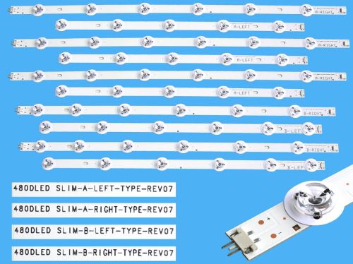 LED podsvit sada Panasonic 48Slim 12 pásků / DLED TOTAL ARRAY 480DLED_SLIM REV07 / 3008908