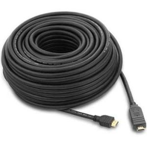 PremiumCord HDMI High Speed with Ether. kabel se zesilovačem, 25m, 3x stínění, M/M, zlacen