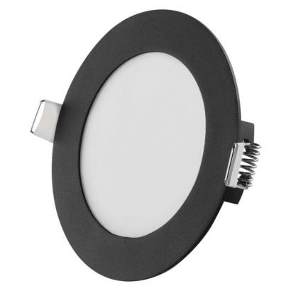 LED vestavné svítidlo NEXXO, kruhové, černé, 7W, se změnou CCT, ZD1323