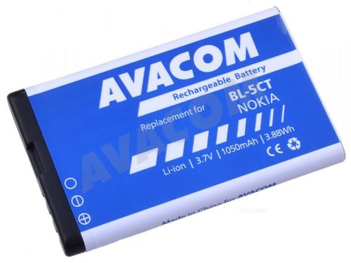 AVACOM Náhradní baterie do mobilu Nokia 6303, 6730, C5, Li-Ion 3,7V 1050mAh (náhrada BL-5C
