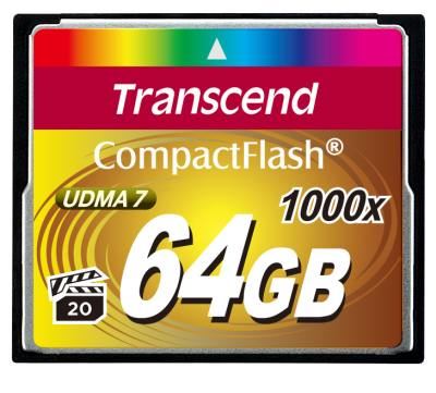 Transcend 64GB CF (1000X) paměťová karta