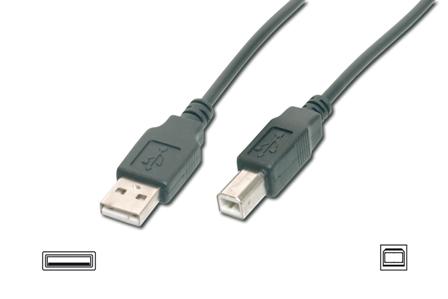 Digitus USB kabel A/samec na B/samec, 2x stíněný,