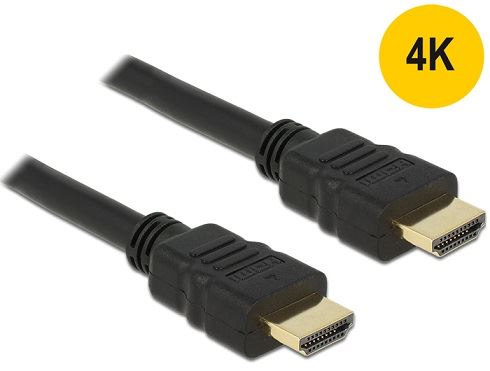 Delock kabel High Speed HDMI s Ethernet – HDMI A samec > HDMI A samec 4K 0.5 m