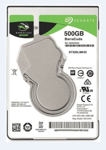 Seagate BarraCuda 2.5" HDD, 500GB, 2.5", SATAIII, 128MB cache, 5.400RPM
