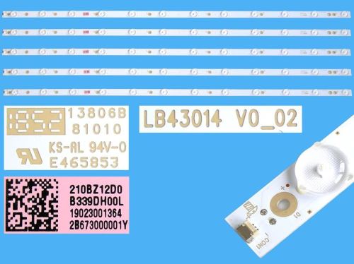 LED podsvit 1003mm sada Philips celkem 10 pásků / LED Backlight LB50089V0-00 + LB50089V1-0