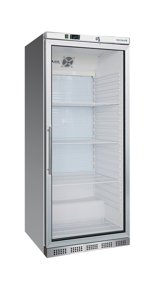 TEFCOLD UR 600 SG chladicí skříň prosklené dveře, nerez