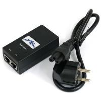 Ubiquiti POE-48, Gigabit PoE adapter 48V/0,5A (24W), pro UAP-PRO, RocketM5-Ti, včetně napájecího kabelu POE-48-24W-G