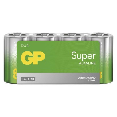 Alkalická baterie GP Super D (LR20), 1013404001