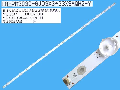 LED podsvit 840mm, 9LED / LED Backlight 840mm - 9 D-LED, LB-PM3030-GJD3X3433X9AQH2-Y / 43A