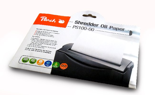 PEACH olejový papír pro údržbu skartovaček Shredde