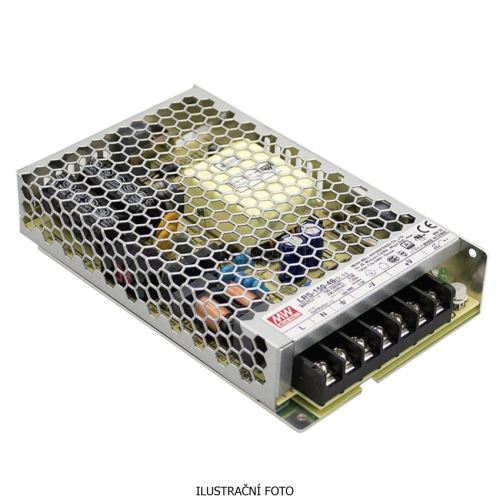 MEANWELL ZDROJ AC/DC LRS-150-24 156W VSTUP 87-132V AC, 170-264V AC, 240-370V DC S PŘEPÍNAČ