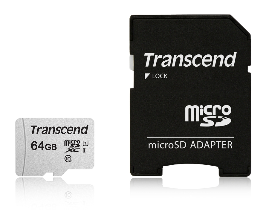 Transcend 64GB microSDXC 300S UHS-I U1 (Class 10)