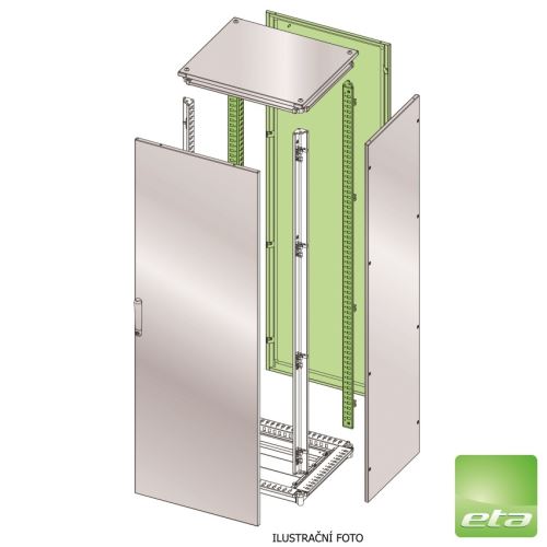ETA ENUX ZADNÍ ZÁKRYT 2K + SLOUPKY (Š1200XV2200MM) IP55 (DVOUDÍLNÉ BALENÍ) /EURE120220