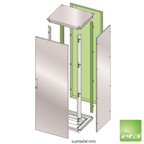 ETA ENUX ZADNÍ ZÁKRYT + SLOUPKY (Š600XV2000MM) IP55 /EURE060200