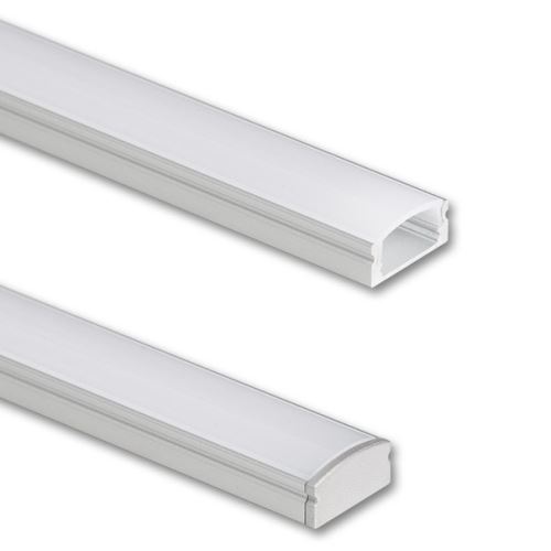 MCLED PROFIL AL. PŘIS PH2 17X8MM VČETNĚ MLÉČNÉHO DIFUZORU 3M ML-761.021.74.3