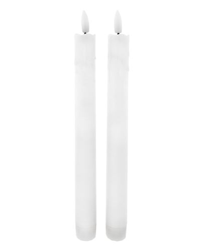 LED svíce Snow White 2 x 25cm long