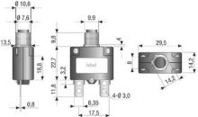 Nadproudový tepelný jistič KF-G-1 250VAC/16A (1)