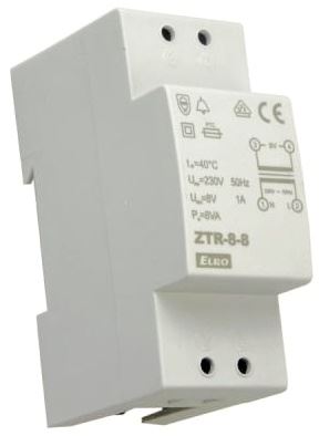 ELK TRAFO ZVONK. ZTR-8-8 8V/8VA 2MOD. 3680