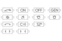 LEG BTICINO LIVING LIGHT NT4916KIT TECH SADA SYMBOLŮ