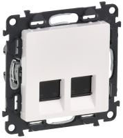 LEG VALENA LIFE 753143 ZÁSUVKA DAT. 2XRJ45 CAT6 UTP LCS BÍLÁ