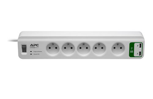 APC Essential SurgeArrest 5 zásuvek s 2 USB porty 5 V, 2,4A 