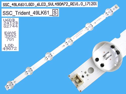 LED podsvit 512mm, 6LED / DLED Backlight 512mm - 6 D-LED, SSC_Trident_49LK61 / SSC:49LK61(