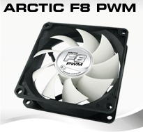 Arctic F8 PWM PST, 80x80x25 mm case fan with PWM