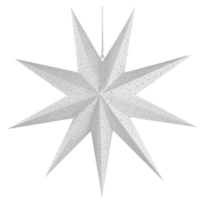 Vánoční hvězda papírová závěsná, 60 cm, vnitřní, 1550005010