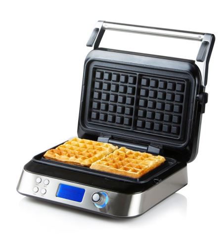 Vaflovač Genius - digitální ovládání - DOMO DO9219W, 1600 W, 4 automatické programy + 1 vl