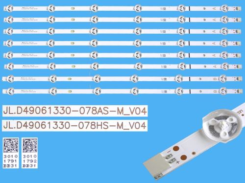 LED podsvit sada vestel 49" celkem 8 pásků 520mm / Vestel 49" UHD DRT JL.D49061330-078 / 3