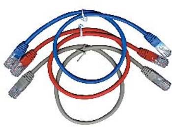 C-TECH Kabel patchcord Cat5e, UTP, šedý, 1m