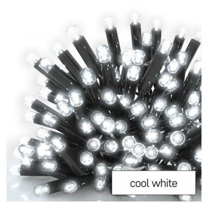 Profi LED spojovací řetěz černý, 5 m, venkovní i vnitřní, studená bílá D2AC01