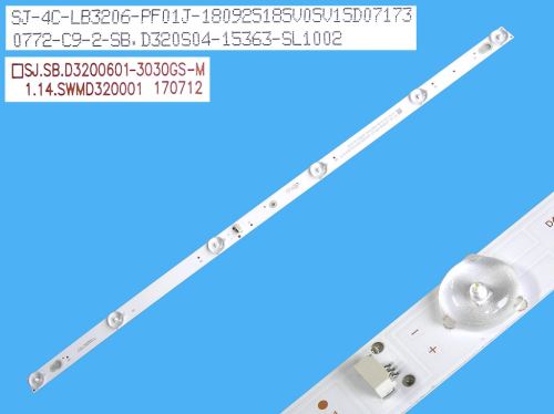 LED podsvit 560mm, 6LED / LED Backlight 560mm - 6DLED, 4C-LB3206-PF01J / SJ.SB.D3200601-30