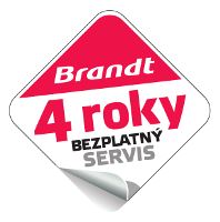 Bezplatný servis pro výrobky značky Brandt - prodloužení záruky na 4 roky 