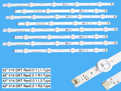 LED podsvit sada Philips 210BZ12D09339DH00L celkem 8 pásků 843mm / DLED TOTAL ARRAY 996598