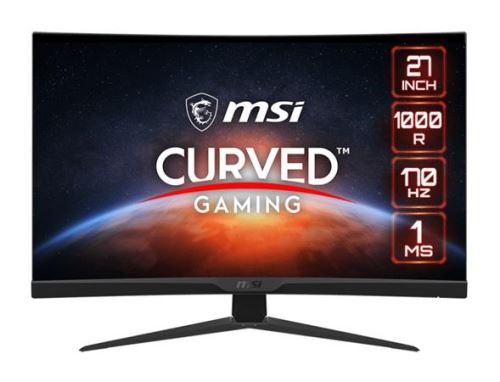 MSI Gaming monitor G272C, 27" zakřivený /FHD/VA LED, 170Hz/1ms/3000:1/300cd / m2/ 2xHDMI/D