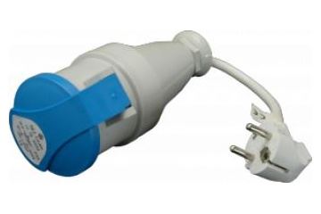 DK ADAPTÉR ŠŇŮROVÝ Z VIDLICE 230V NA ZÁSUVKU 3232 IP44 SA-4
