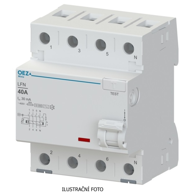 OEZ CHRÁNIČ PROUD. LFN-25-4-100AC, 10KA, 42422