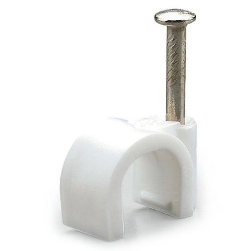 SCAME PŘÍCHYTKA PRO KULATÝ KABEL BÍLÁ PRŮMĚR 7MM 830.30/7