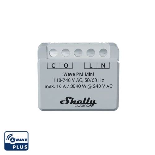 SHELLY WAVE PM MINI SPÍNACÍ MODUL S MĚRENÍM SPOTŘEBY MAX. 16A Z-WAVE