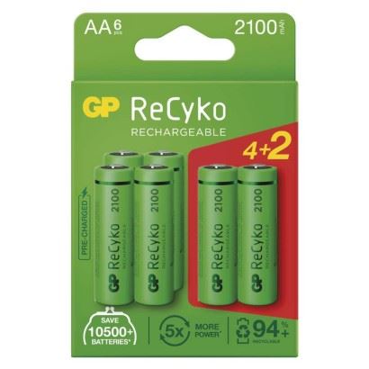 Nabíjecí baterie GP ReCyko 2100 AA (HR6), B2121V