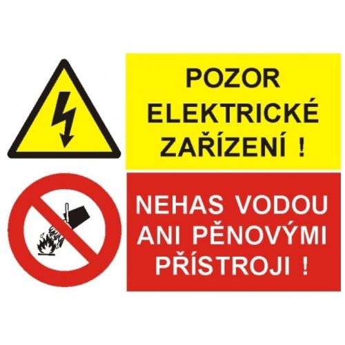 STRO.M SAMOLEPKA POZOR! ELEKTRICKÉ ZAŘÍZENÍ/NEHAS VODOU ANI PĚNOVÝMI PŘÍSTROJI A7 STH